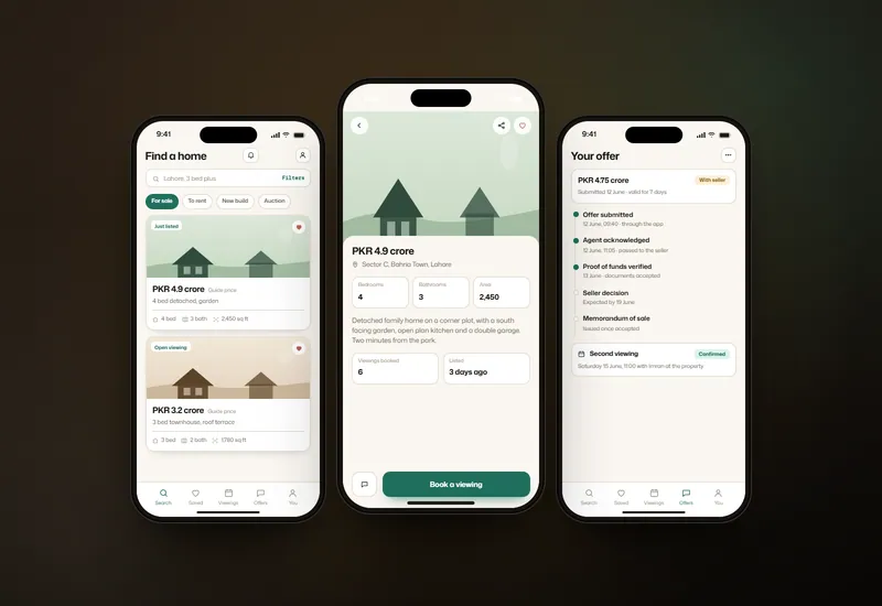 Concept project: Property viewings and offers app